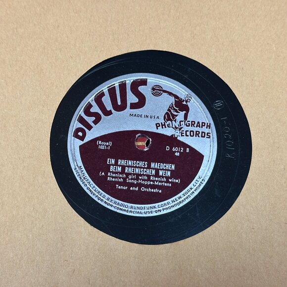 Vintage 78 RPM Record Album Book w/ 10 Shellac Discs Red Embossed VG German - Picture 4 of 14